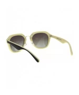 Womens Polarized Lens Luxury Retro Dad Shade Rectangular Sunglasses - Beige Brown - C918TKKQ7RR $13.68 Rectangular