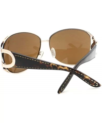 Oversized Round Sunglasses Womens Designer Fashion Eyewear - Tortoise - CN11DNDWWE5 $8.57 Round