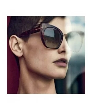 Lady Oversized Sunglasses For Women Cat Eye Brand Designer C1 Leopard Gray - C1 Leopard Gray - CW18YZWO9YX $6.48 Oversized