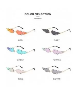 Luxury Brand Design Women Flame Shape Rimless Sunglasses Feminine Gafas 1829 C1 - 1829 C5 - CV18YZWMEGY $8.73 Rimless