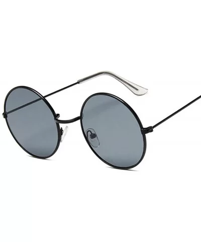 Small Round Sunglasses Women Famous Vintage Sun Glasses Female Retro Personality Metal Eyewear Style - Silver - CC198A38MYD $...