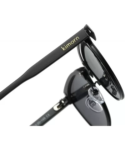 Polarized Sunglasses Semi-Rimless Metal Frame Classic Sun Glasses K0558 - Black - CE187AODWHY $12.60 Semi-rimless