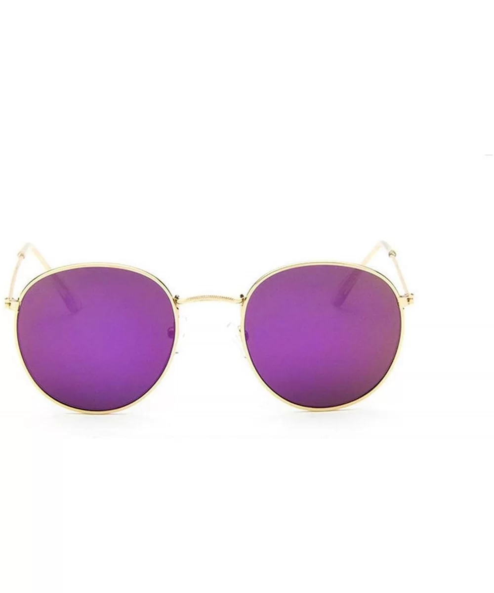 2019 Retro Round Sunglasses Women Brand Designer Sun Glasses Alloy Mirror Ray Female Oculos De Sol - C5197A30CIG $20.26 Round