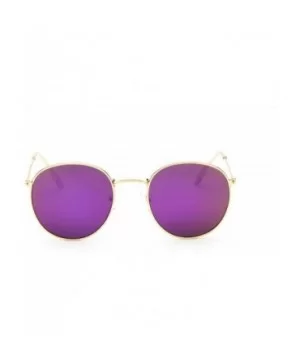 2019 Retro Round Sunglasses Women Brand Designer Sun Glasses Alloy Mirror Ray Female Oculos De Sol - C5197A30CIG $20.26 Round