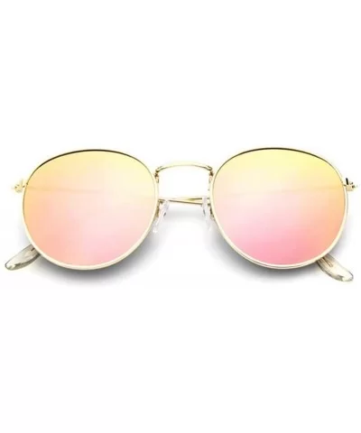 2019 Retro Round Sunglasses Women Brand Designer Sun Glasses Alloy Mirror Ray Female Oculos De Sol - C5197A30CIG $20.26 Round