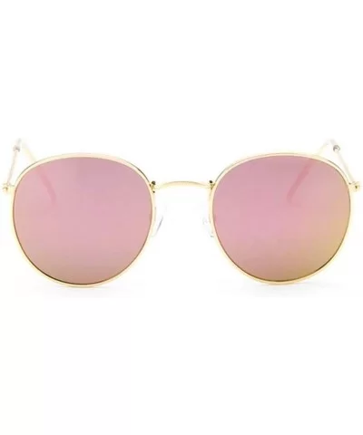 2019 Retro Round Sunglasses Women Brand Designer Sun Glasses Alloy Mirror Ray Female Oculos De Sol - C5197A30CIG $20.26 Round