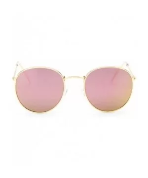 2019 Retro Round Sunglasses Women Brand Designer Sun Glasses Alloy Mirror Ray Female Oculos De Sol - C5197A30CIG $20.26 Round