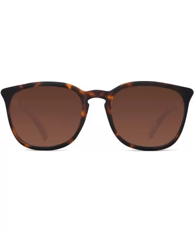 Polarized Sunglasses for Women Men Retro square lens uv400 protection - Tortoise/Brown - CV18A32EK6T $11.89 Square