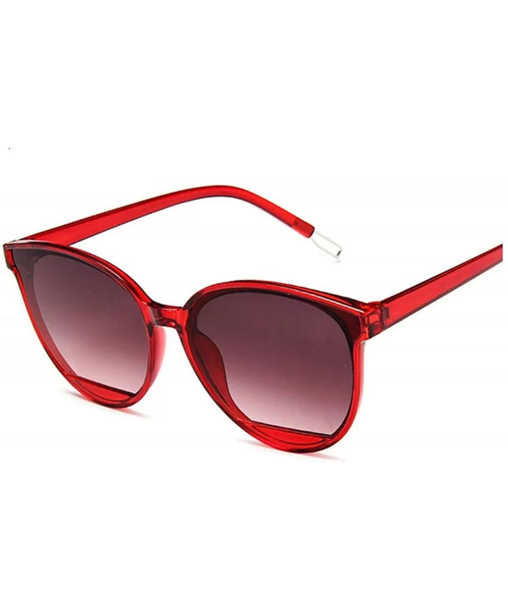 Red Women Sunglasses Female Vintage Luxury Plastic Brand Designer Cat Eye Sun Glasses UV400 Fashion - Wine Red - CL198ZLQ6Q4 ...