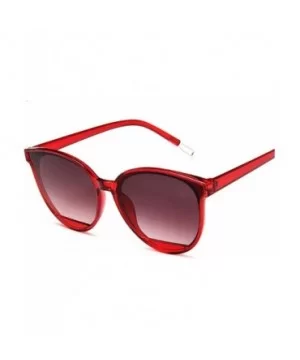 Red Women Sunglasses Female Vintage Luxury Plastic Brand Designer Cat Eye Sun Glasses UV400 Fashion - Wine Red - CL198ZLQ6Q4 ...