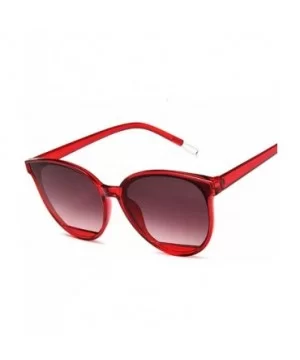 Red Women Sunglasses Female Vintage Luxury Plastic Brand Designer Cat Eye Sun Glasses UV400 Fashion - Wine Red - CL198ZLQ6Q4 ...