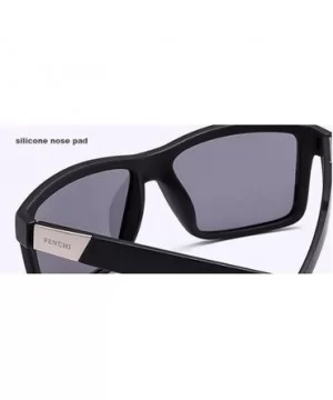 TAC lens PC frame sunglasses - personality with polarized sunglasses - E - CO18RY8AH56 $30.62 Aviator