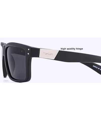 TAC lens PC frame sunglasses - personality with polarized sunglasses - E - CO18RY8AH56 $30.62 Aviator