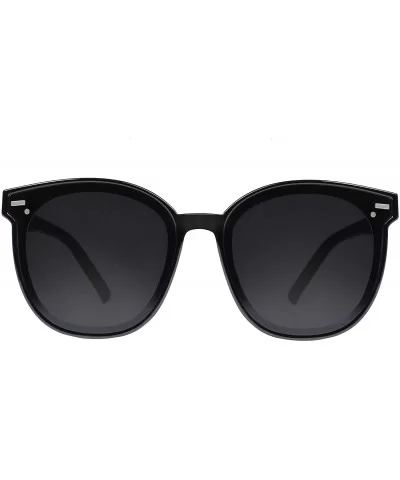 Fashion Butterfly Sunglasses Plastic Frame with Metal for Women and Men UV 400 Protected - Black - C318S5WH5ZZ $11.43 Butterfly