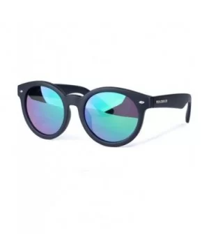 Sunglasses Women Polarized Fashion Sun Glasses Retro Round Polarized Lens Blue - Yellow - CC18YLZGUGQ $11.73 Aviator