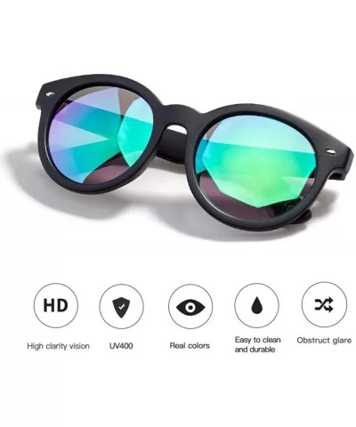 Sunglasses Women Polarized Fashion Sun Glasses Retro Round Polarized Lens Blue - Yellow - CC18YLZGUGQ $11.73 Aviator