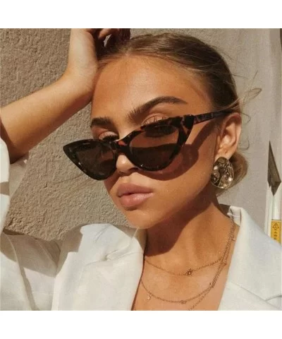 Sunglasses Women Plastic vintage retro triangular cat eye glasses Outdoor - C9 - CB18WXSG7NX $20.27 Cat Eye