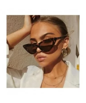 Sunglasses Women Plastic vintage retro triangular cat eye glasses Outdoor - C9 - CB18WXSG7NX $20.27 Cat Eye