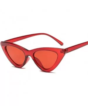 Sunglasses Women Plastic vintage retro triangular cat eye glasses Outdoor - C9 - CB18WXSG7NX $20.27 Cat Eye