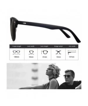 Polarized Sunglasses for Men and Women - Semi-Rimless Men Sunglasses polarized uv protection WP2006 - CZ18UXWL4ES $23.10 Semi...