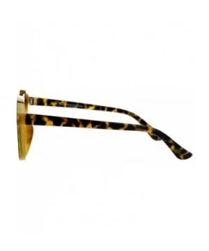 Unisex Designer Fashion Sunglasses Hipster Square Frame Flat Lens UV 400 - Tortoise - C7188K8DEY0 $8.20 Square