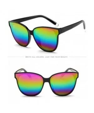 Classic Sunglasses Oversized Reflective - E - CJ199SDLNMD $4.54 Oversized