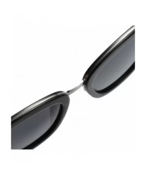 Semi Rimless HD Polarized Sunglasses for Women Men Retro Sun Glasses UV400 Protection - D - CK197AZ2327 $12.50 Square