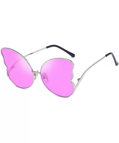 Women Sunglasses Butterfly Shape Frame Retro Eyewear Fashion Radiation Protection Sunglasses - Pink - C118TQI6IEK $5.94 Butte...