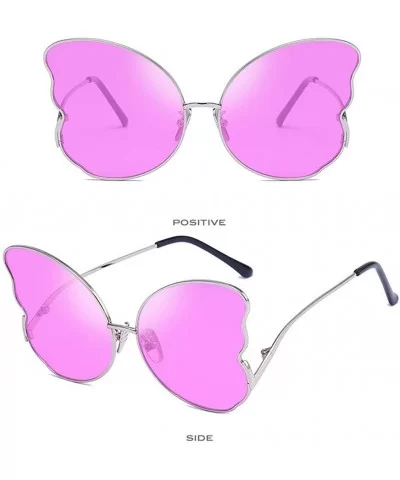 Women Sunglasses Butterfly Shape Frame Retro Eyewear Fashion Radiation Protection Sunglasses - Pink - C118TQI6IEK $5.94 Butte...