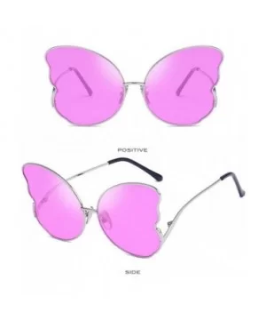 Women Sunglasses Butterfly Shape Frame Retro Eyewear Fashion Radiation Protection Sunglasses - Pink - C118TQI6IEK $5.94 Butte...