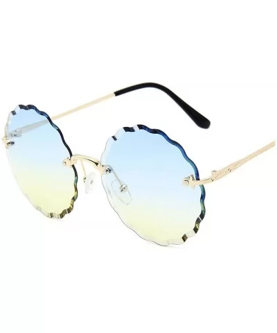 RimlWomen Sunglasses 2019 Clear Alloy Frame Vintage Retro Designer Eyeglasses Adult Shades - Green-yellow - C7197Y7RXH3 $15.3...