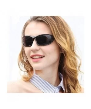 Women Men Polarized Sunglasses UV400 Sun Glasses Red Mirrored Retro Black Shades Eyewear Accessory - C7199KZW4UQ $7.24 Square