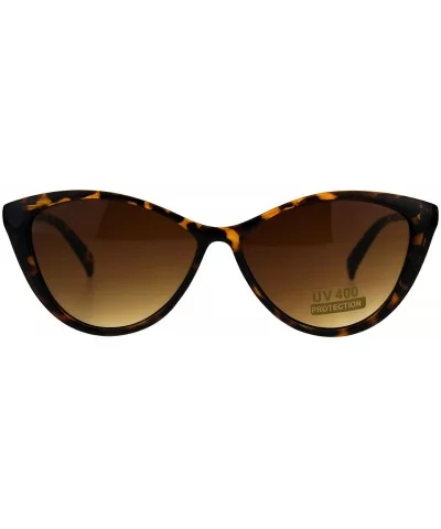 Womens Simple Classic Fashion Sunglasses Oval Cateye Frame UV 400 - Tortoise - CT18G5HK8X9 $7.88 Oval