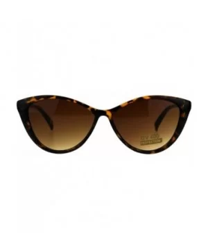 Womens Simple Classic Fashion Sunglasses Oval Cateye Frame UV 400 - Tortoise - CT18G5HK8X9 $7.88 Oval