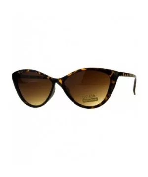 Womens Simple Classic Fashion Sunglasses Oval Cateye Frame UV 400 - Tortoise - CT18G5HK8X9 $7.88 Oval