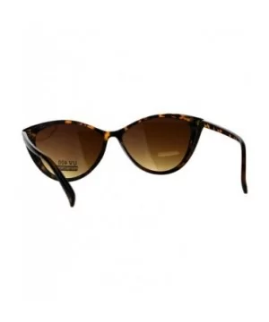 Womens Simple Classic Fashion Sunglasses Oval Cateye Frame UV 400 - Tortoise - CT18G5HK8X9 $7.88 Oval