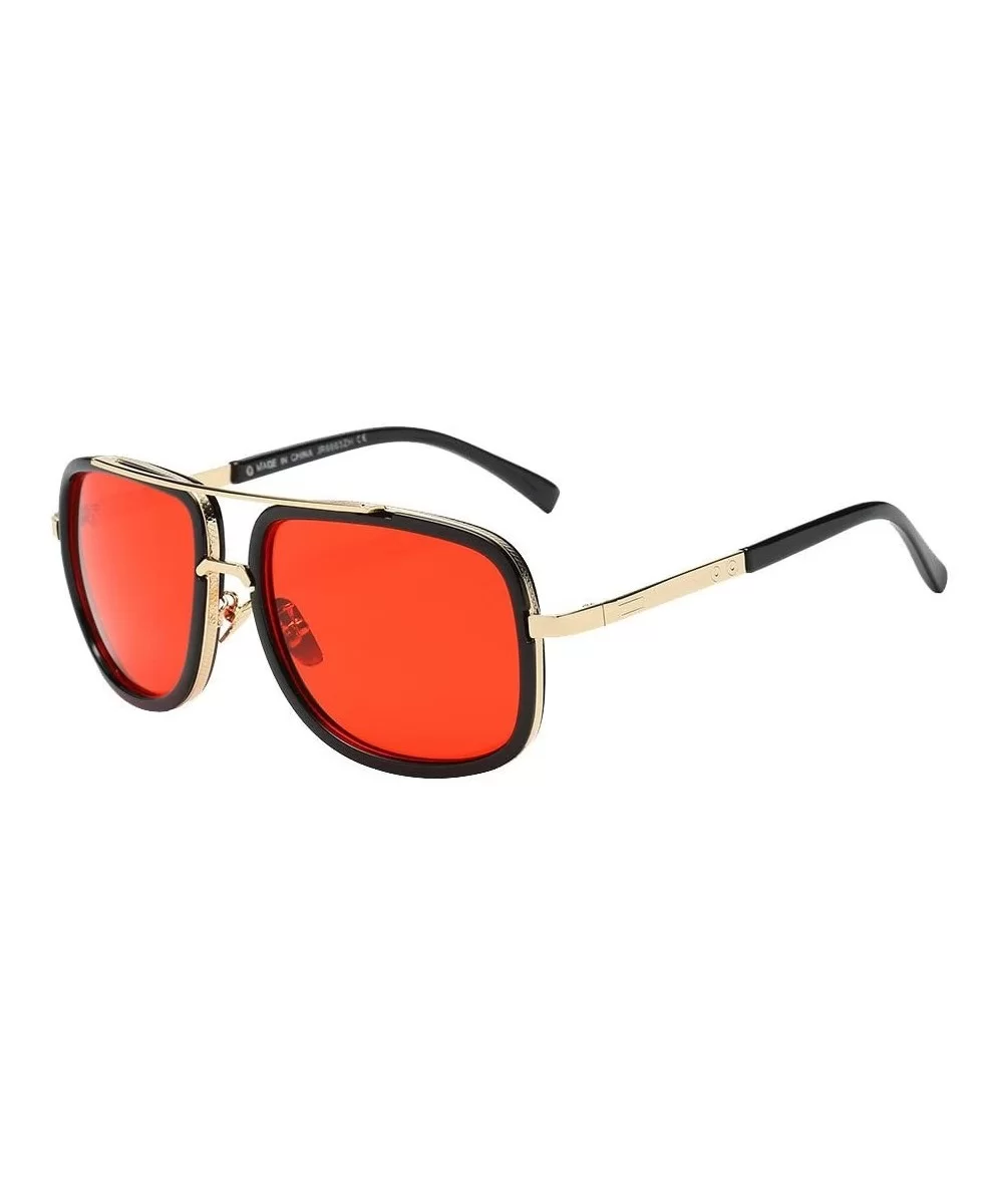 Hot Sale! Women Sunglasses-Men Fashion Quadrate Metal Frame Brand Classic Beach Glasses UV Protection Eyewear (E) - C818QUQ42...