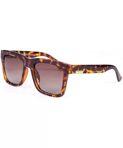 Oversized Sunglasses for Women Trendy-Square Polarized Lens-100% UV protection - Tortoise - C3199SC9XXE $10.72 Oversized