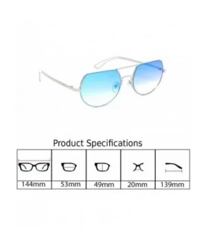 Premium Unisex Designer Fashion Semi-Rimless Metal Frame Mirrored Sunglasses UV400 Lens - DS 1607 - Made in Italy - C618ERE7N...