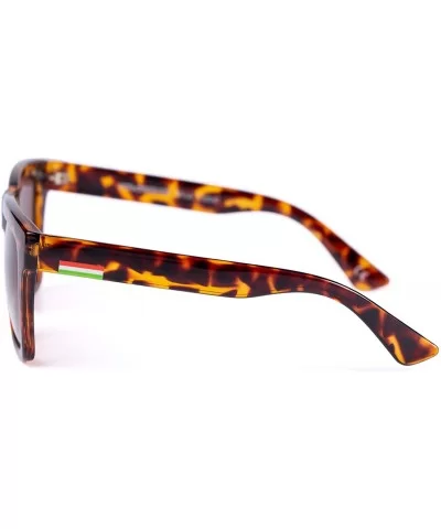 Oversized Sunglasses for Women Trendy-Square Polarized Lens-100% UV protection - Tortoise - C3199SC9XXE $10.72 Oversized