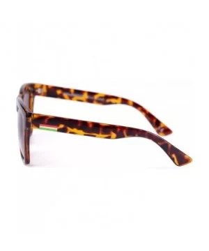 Oversized Sunglasses for Women Trendy-Square Polarized Lens-100% UV protection - Tortoise - C3199SC9XXE $10.72 Oversized