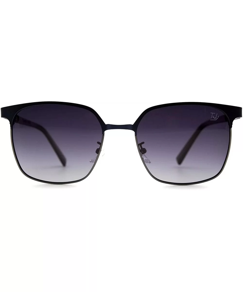 p578 Square Style Polarized- for Womens-Mens 100% UV PROTECTION - Darkblue-blackdegrade - C2192TH5UAH $24.40 Square