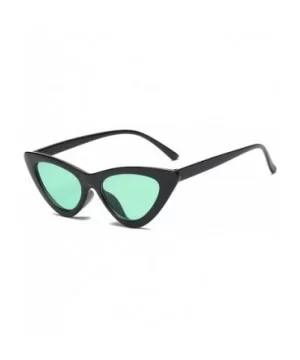 Polarized Sunglasses for Women Cat Eye Retro Style UV Protection - Black Green - C218TRRYWUO $14.66 Cat Eye