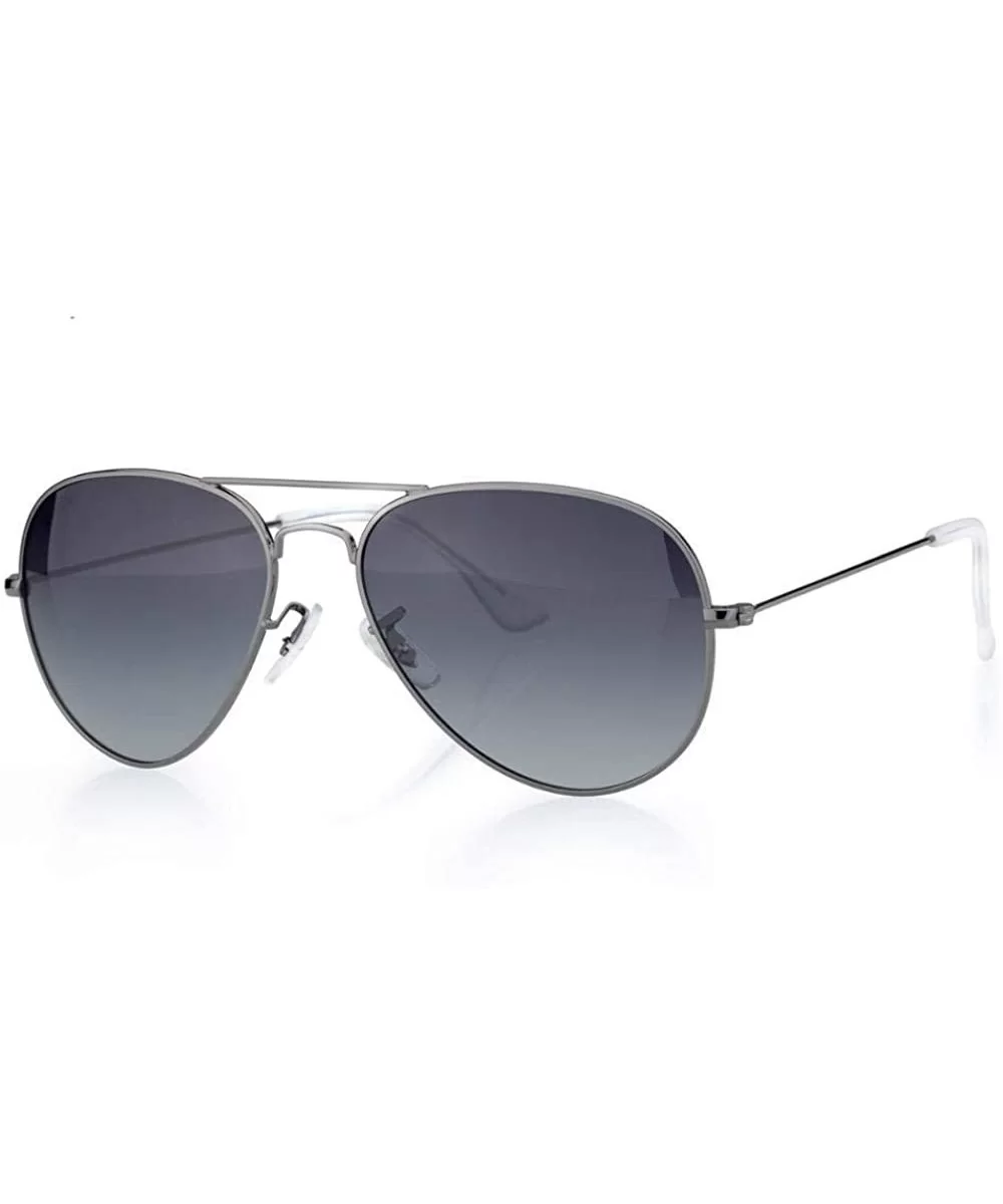 Pinglas Retro Sunglasses Women Polarized Blue Metal Frame Gradient Mirror Green - Grey - C018YZW9A73 $11.89 Aviator