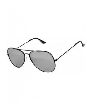 3 Pack of Aviator Sunglasses Black Frame Mirror Lens with Pouches - CP113BV85BD $5.54 Aviator