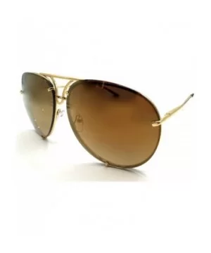 NEW MODEL 2018!!! New OVERSIZED Women Sunglasses Flat Top Square - Golden Tan Mirror - CK18DC0LNMD $7.53 Square