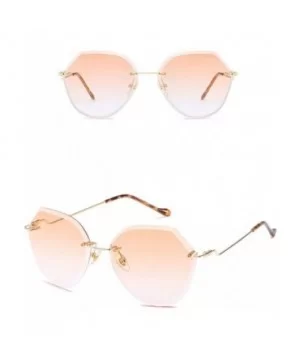 Vintage Polygon Sunglasses for Women Metal PC UV400 Sunglasses - Style 4 - C418T2UGTC8 $14.11 Sport