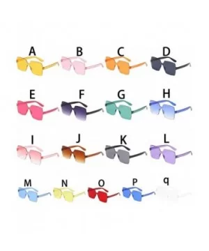 Unisex Jelly Square Sunglasses Sexy Retro Women Men Candy Color Integrated UV Outdoor Glasses - E - CH196U53C2E $5.89 Square