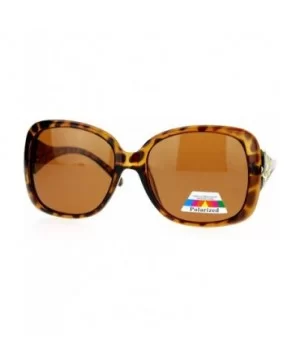 Womens Polarized Lens Elegant Rhinestone Butterfly Sunglasses - Tortoise - C8123FLAI3F $8.67 Butterfly