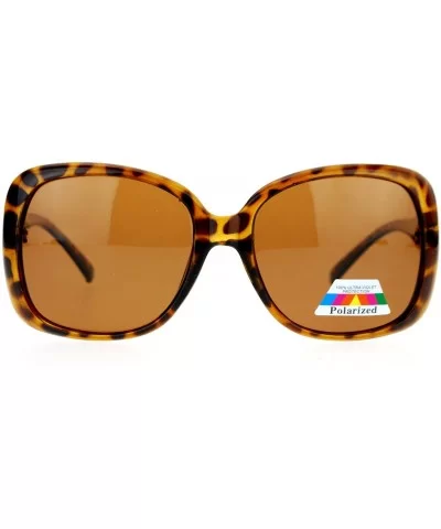 Womens Polarized Lens Elegant Rhinestone Butterfly Sunglasses - Tortoise - C8123FLAI3F $8.67 Butterfly